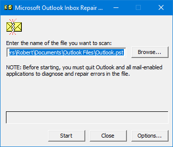 Microsoft Outlook Inbox repair