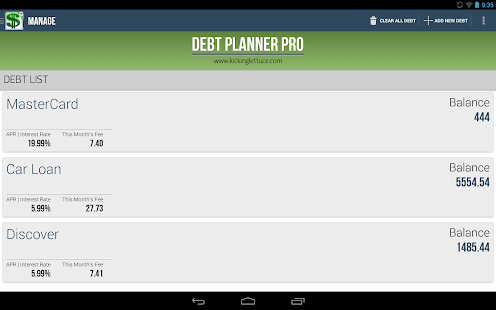 Download Debt Planner Pro apk