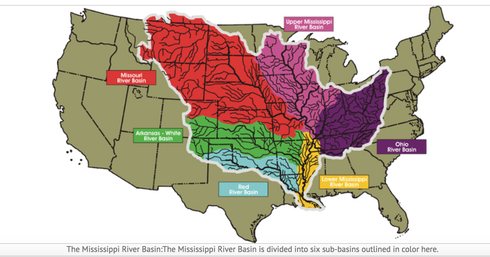 Миссури к какому бассейну относится. Бассейн реки Миссисипи на карте Северной Америки. Речной бассейн Миссисипи. Водосборный бассейн Миссисипи. Бассейн Миссисипи на карте.