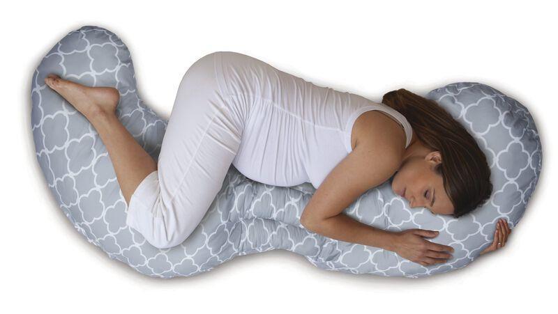 Boppy Total Body Pregnancy Pillow (Glacier, Grey) image number null