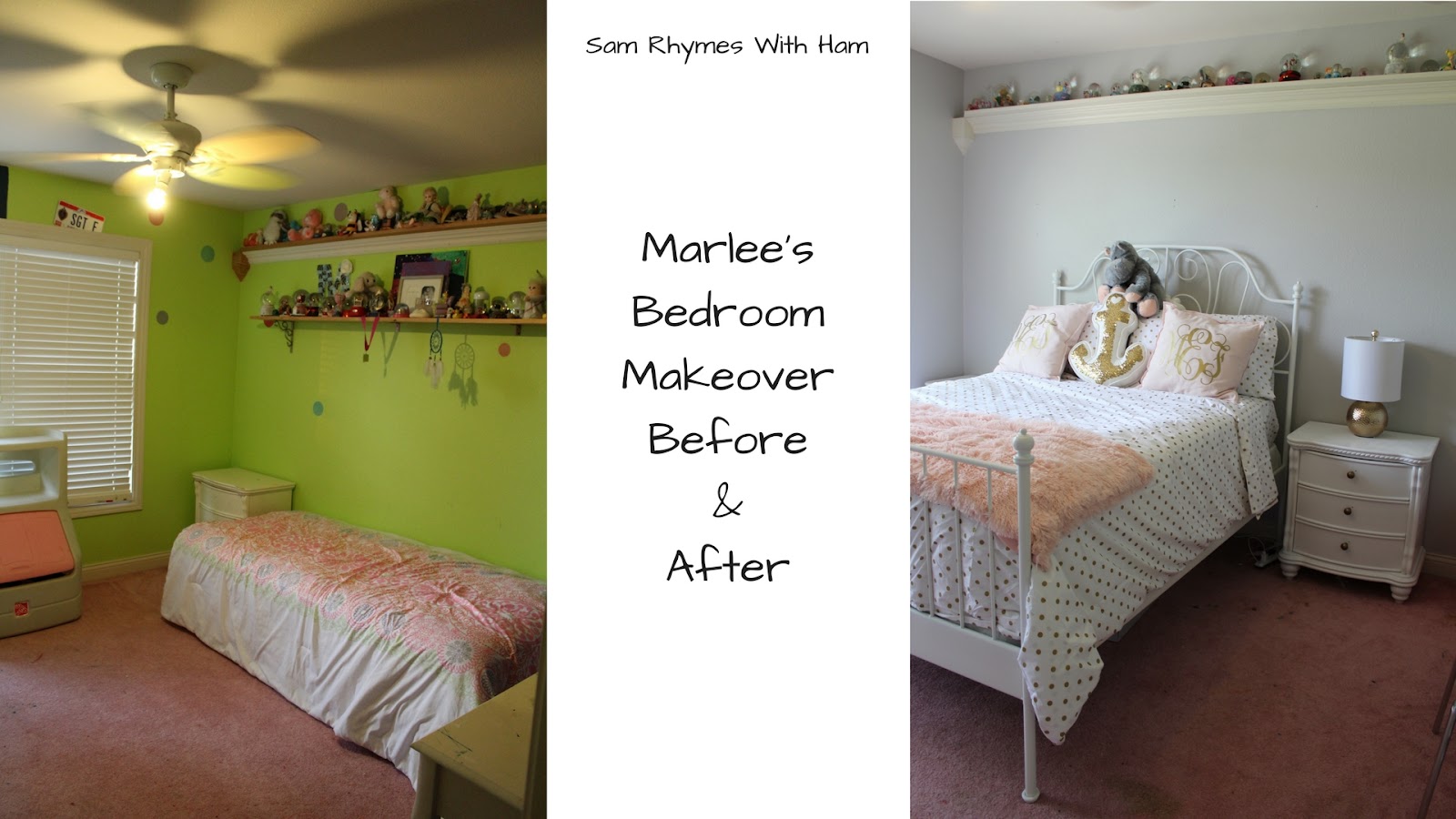 Sam Rhymes With Ham Marlee S Monogrammed Bedroom Makeover