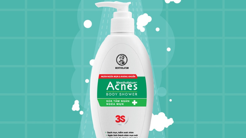  Sữa tắm trị mụn lưng Acnes Body Shower phù hợp cho mọi loại da