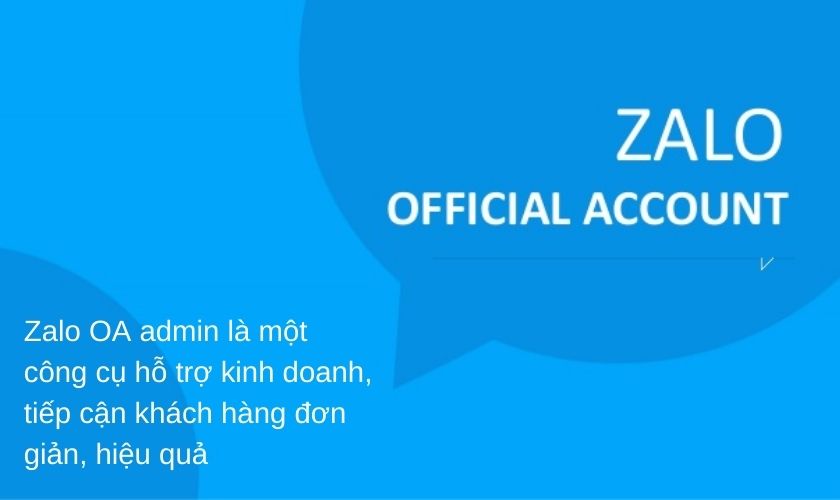 cách tạo và thêm Zalo oa admin 2