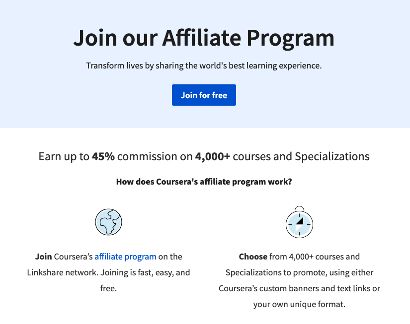 How to Find Affiliate Programs coursera