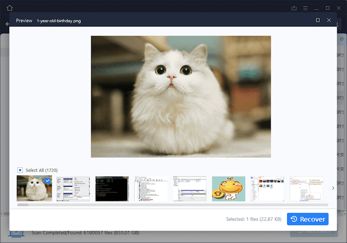 Screenshot of EaseUS MobiSaver photo recovery software