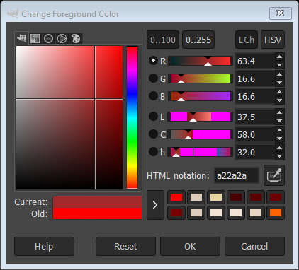 Change Foreground Color