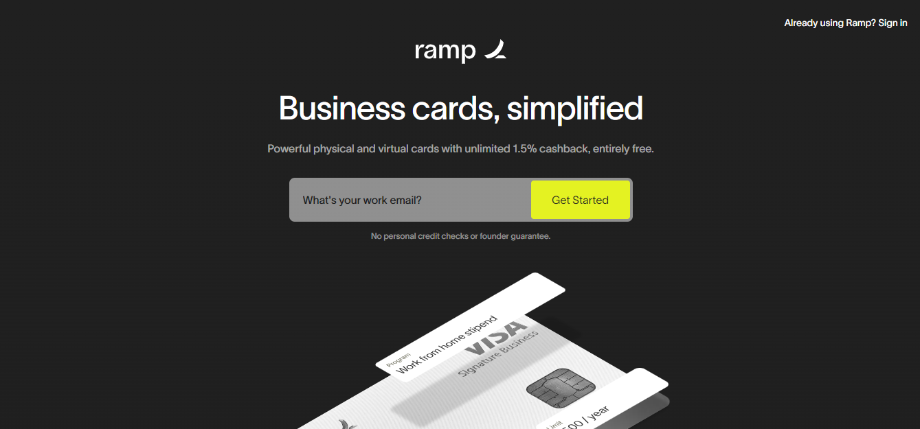 Ramp Virtual Credit Card Companies