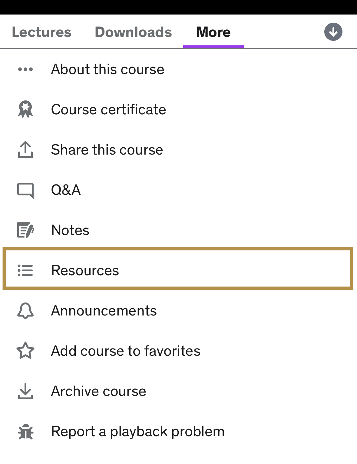 How to Access Course Resources on the iOS App – Udemy