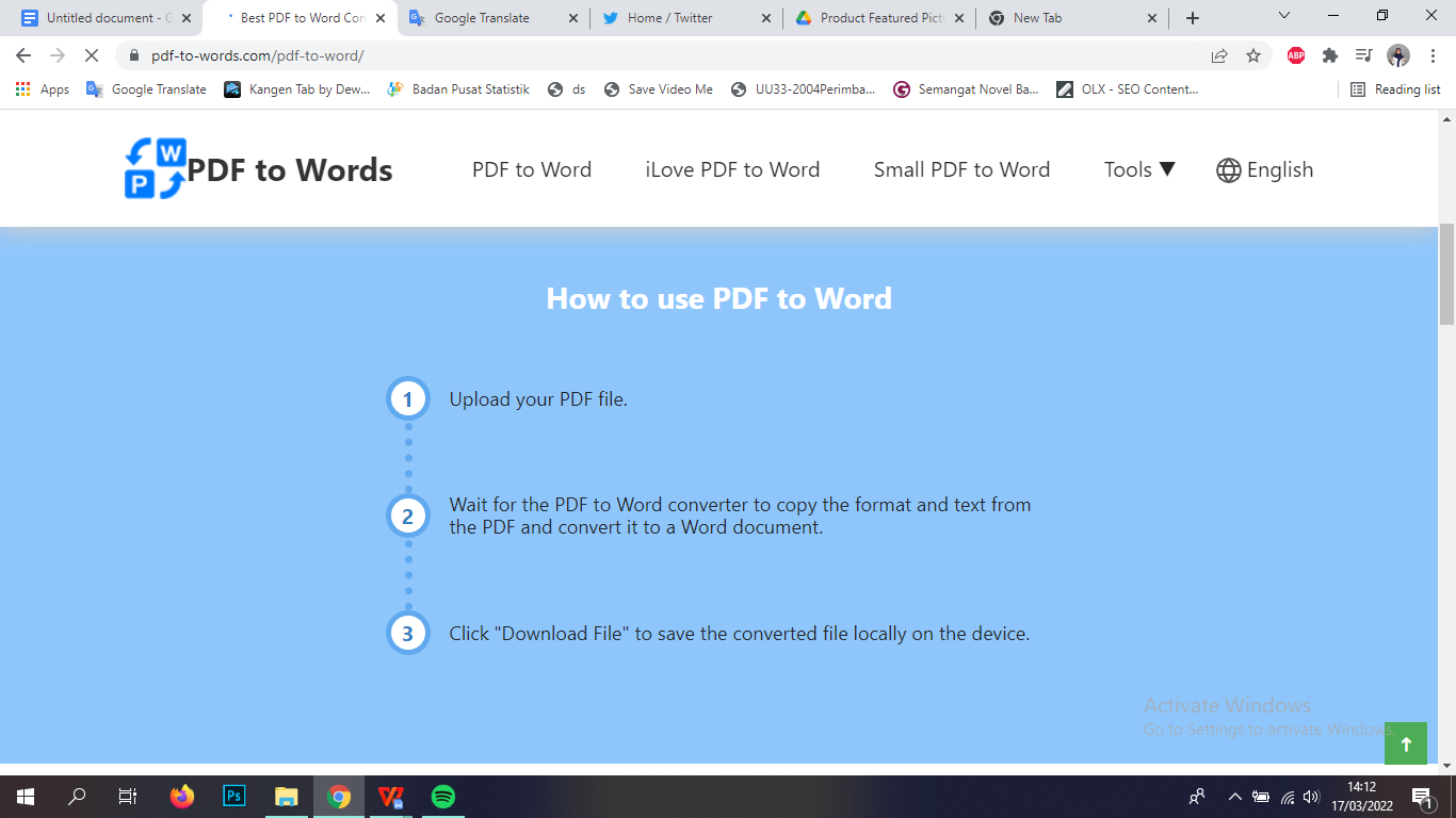 5 Steps to Convert PDF to Words Safely