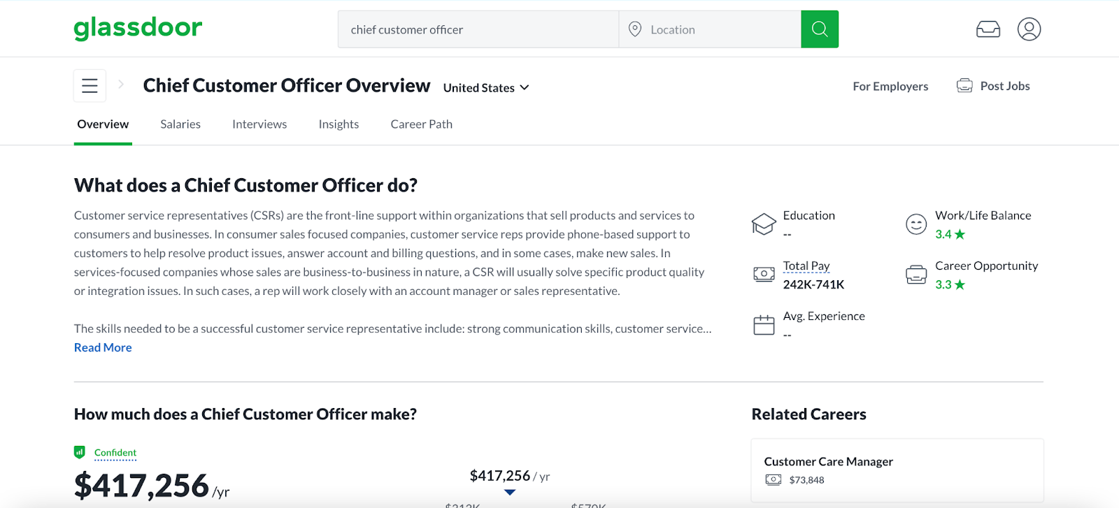 customer success in SaaS, Chief Customer Officer overview at Glassdoor
