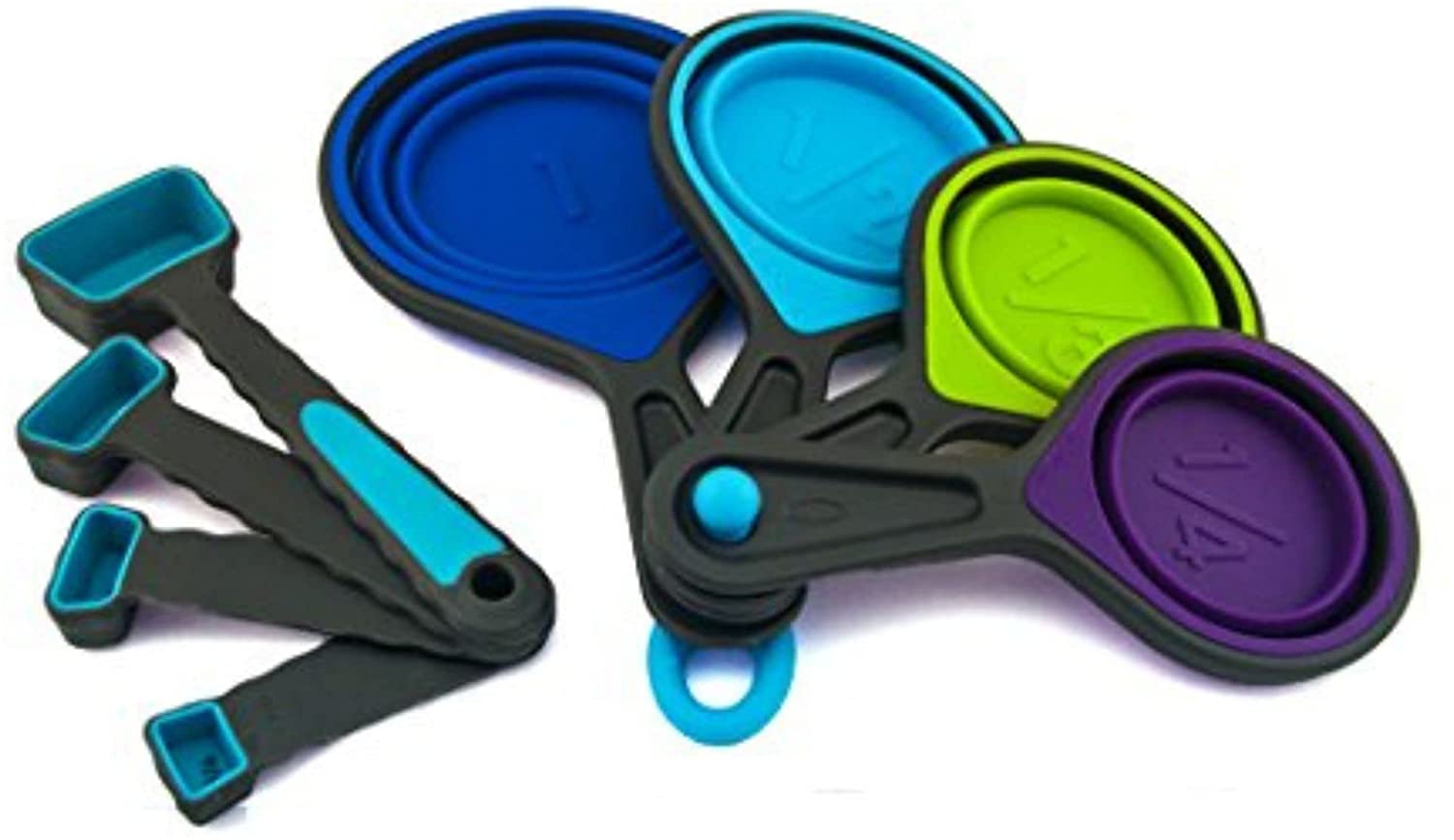 Collapsible measuring cups and spoons on Amazon