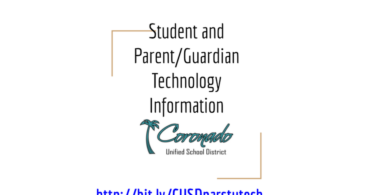 Student and Parent Technology Information