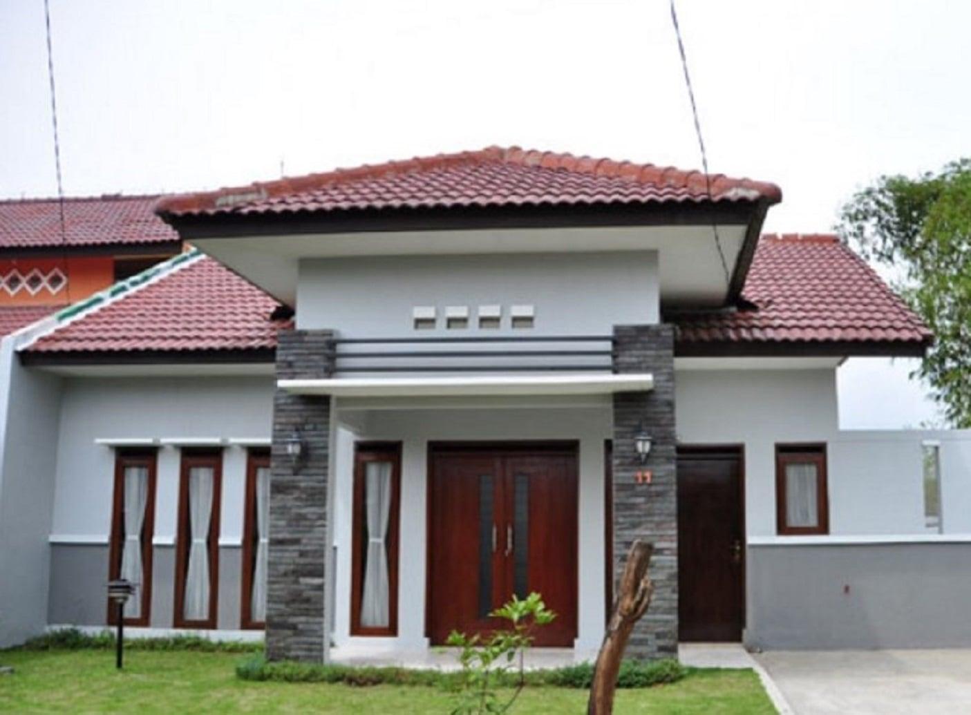 Bentuk Rumah Sederhana di Kampung 2 Lantai