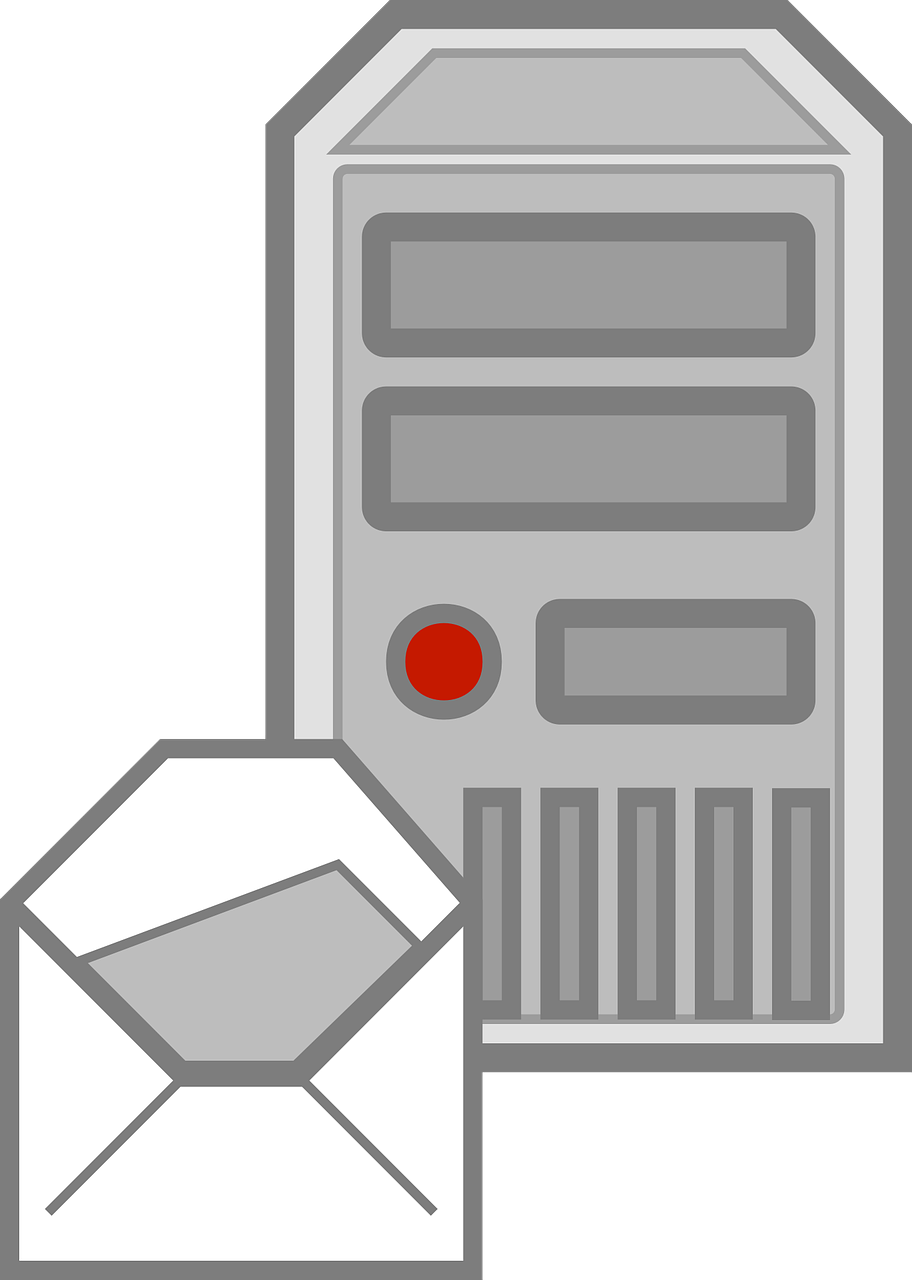 secure email server vector image