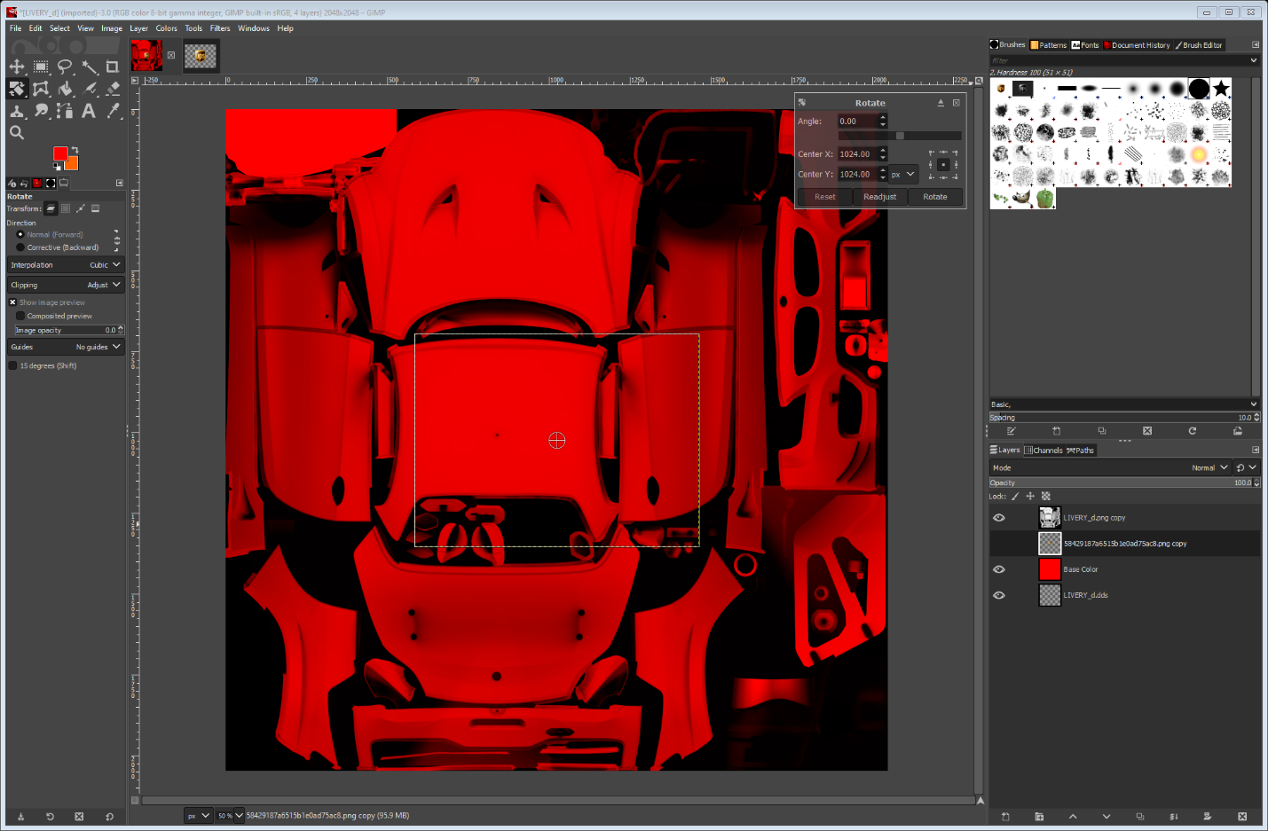 *[LIVERY_d] (imported)-3.0 (RGB color 8-bit gamma integer, GIMP built-in sRGB, 4 layers) 2048x2048 – GIMP
