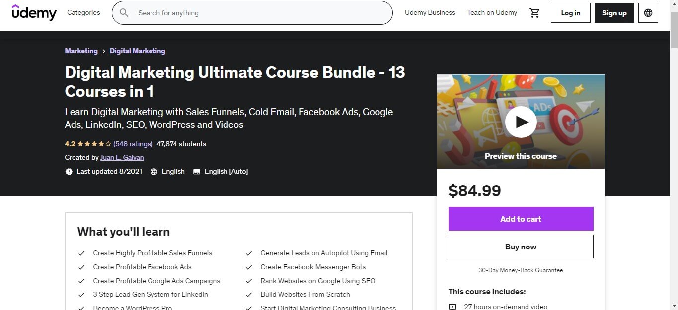 udemy course example 