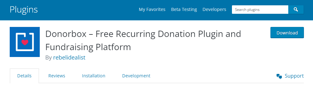 donorbox free recurring donation plugin
