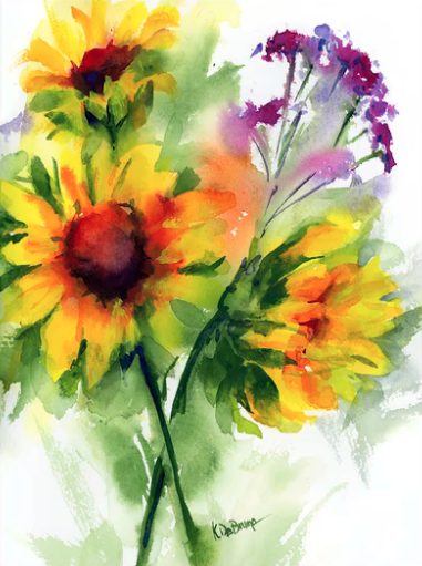 flower watercolors