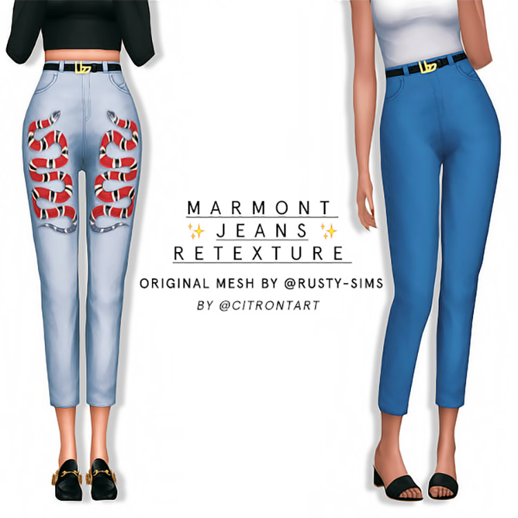 Marmont Jeans Retexture for Sims 4