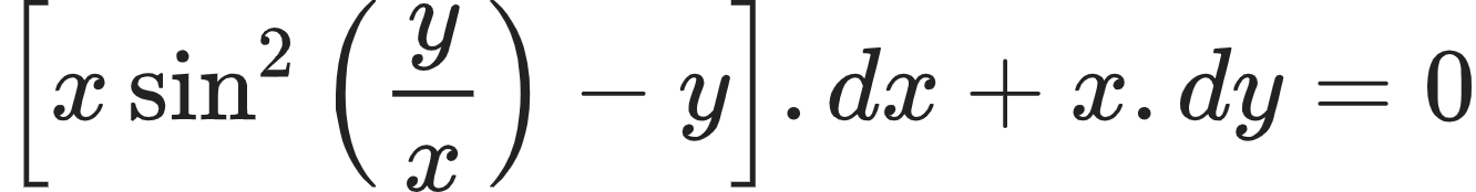 {"font":{"size":10,"color":"#222222","family":"Arial"},"id":"13-0-1-0-1-0-1-1-0-1-0-0-1-0-1-1","type":"align*","code":"\\begin{align*}\n{\\left[x\\sin^{2}\\left(\\frac{y}{x}\\right)-y\\right].dx+x.dy}&={0}\t\n\\end{align*}","ts":1604236159289,"cs":"2pkSbZUfYGoV3WOaFUtzcg==","size":{"width":221,"height":28}}