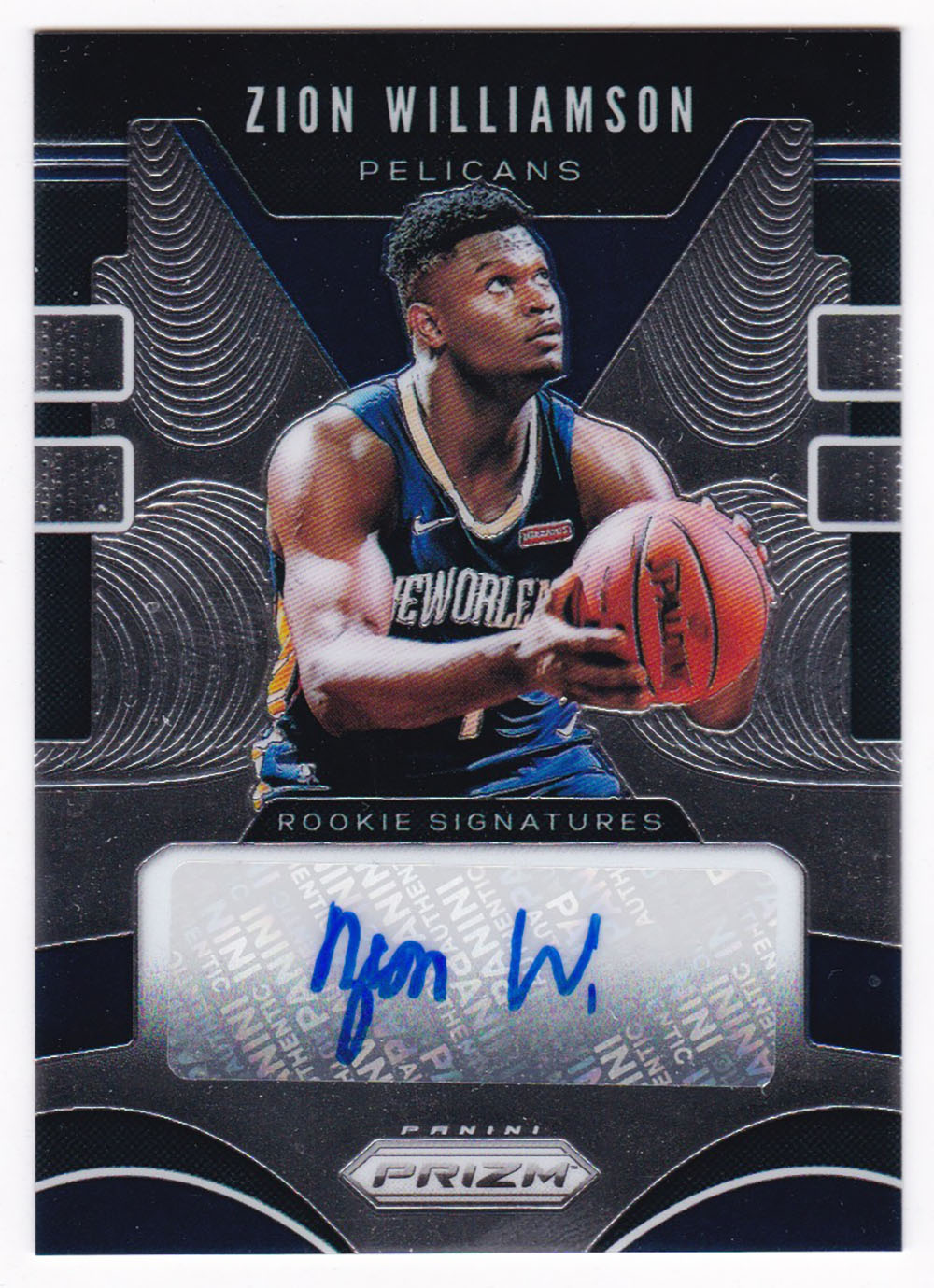 Zion Williamson Prizm Rookie Signatures