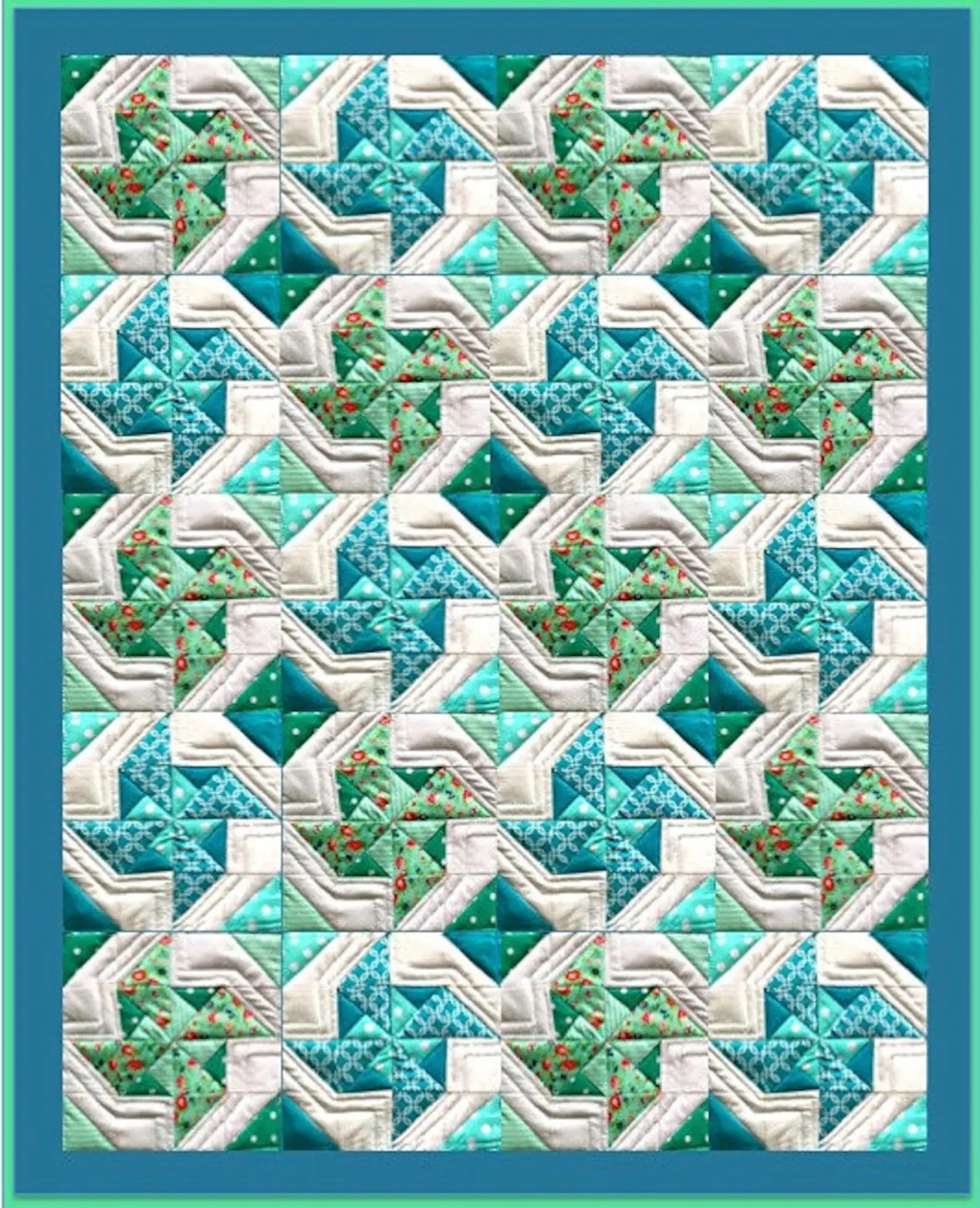 island breezes pinwheel quilt pattern