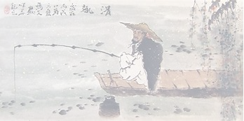 Image result for Drawing of old chinese Fisherman Fishing