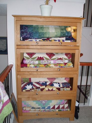 Barrister bookcase how to store quilts 