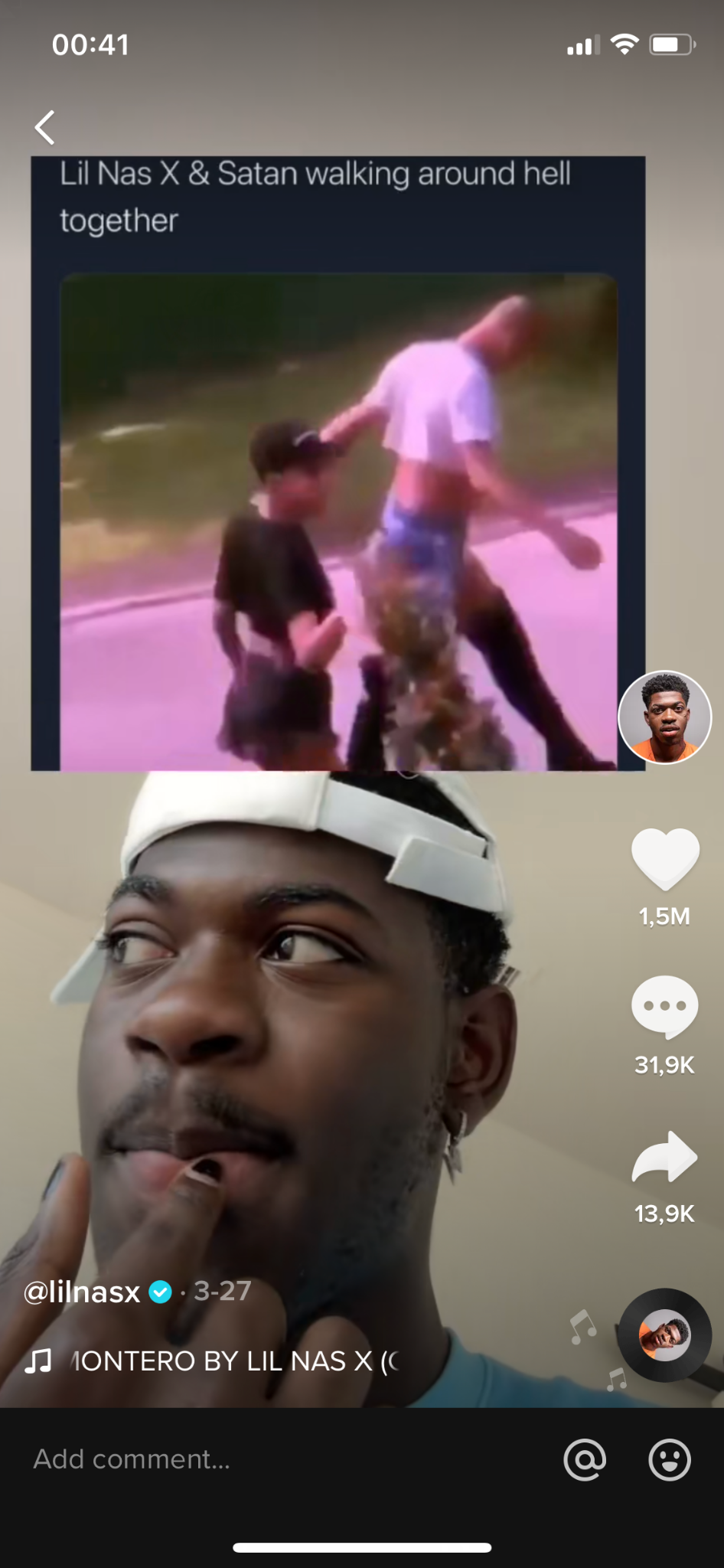 Another viral marketing technique by Lil Nas X