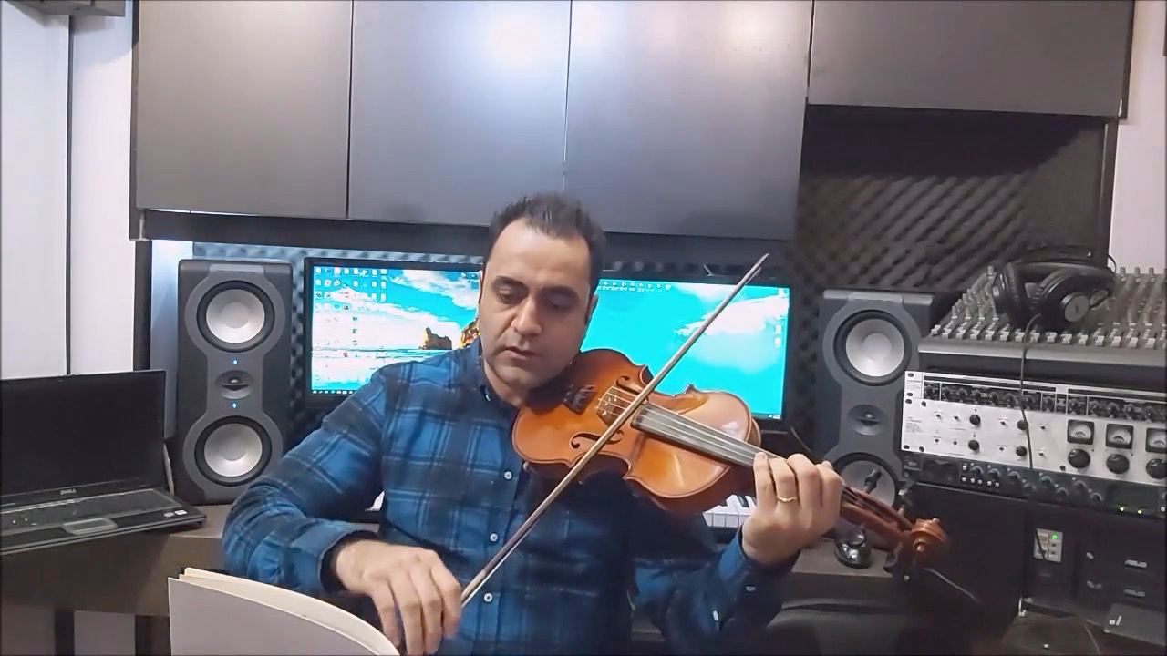دانلود فیلم آموزش تمرین ۷۱ کتاب اول هنرستان ویولن روح الله خالقی ایمان ملکی