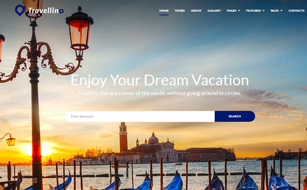 Travellino - Tema de WordPress para Elementor de la compañía de viajes