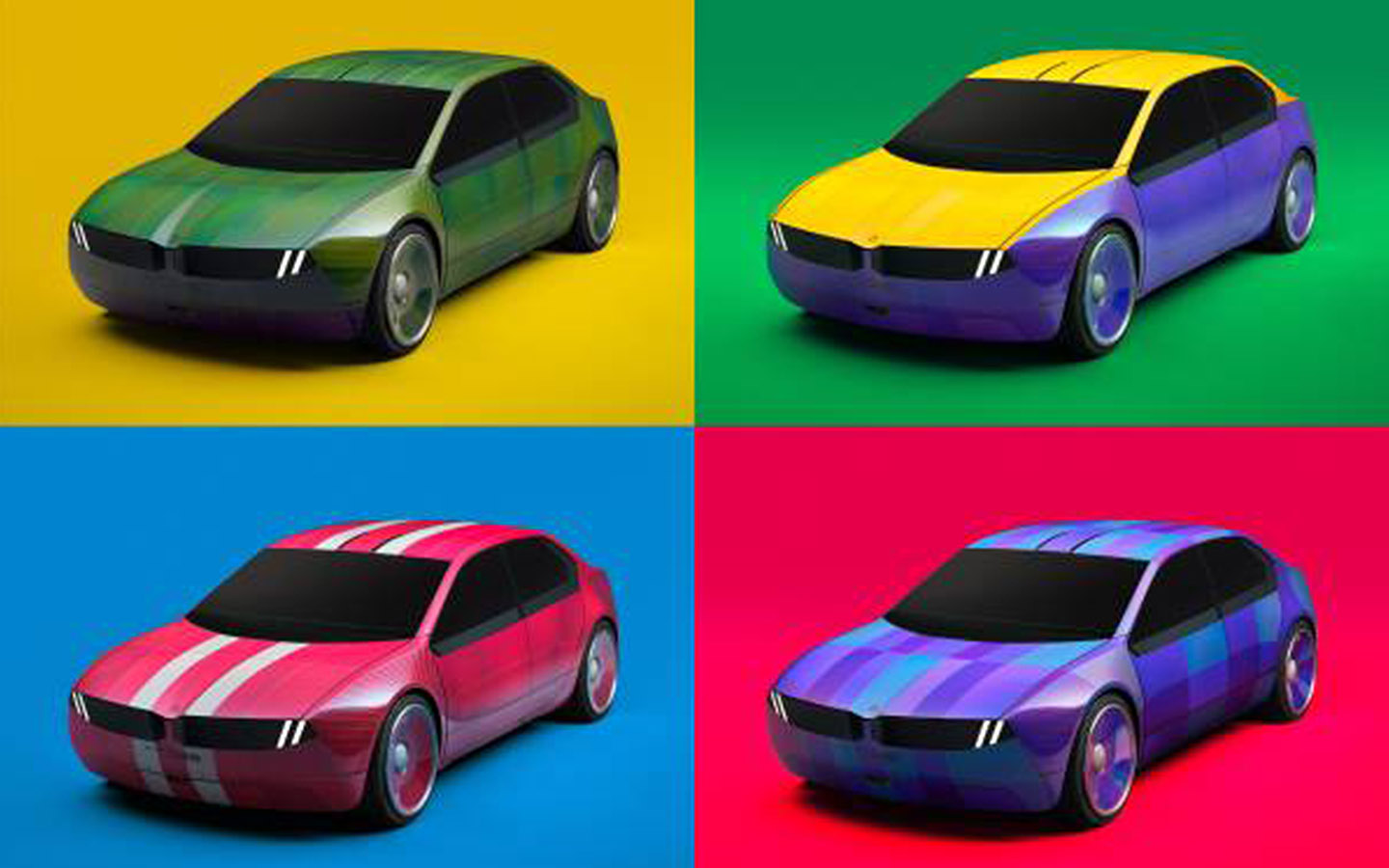 the BMW I vision dee can change up to 32 different colours