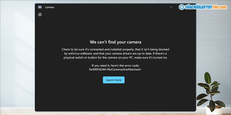 Tình trạng lỗi camera laptop không lên hình