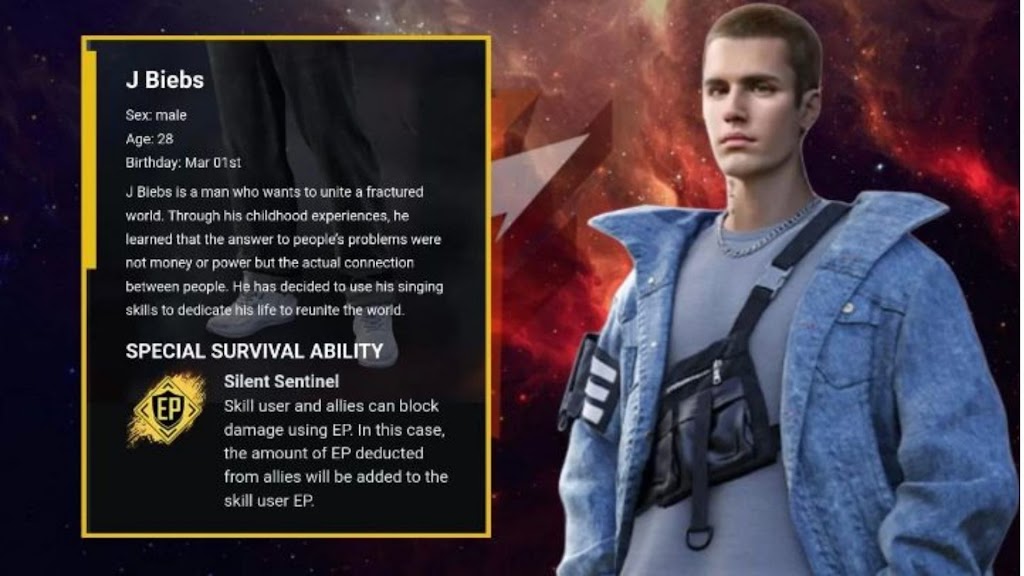 Free Fire Collab with Justin Bieber on their 5th Anniversary