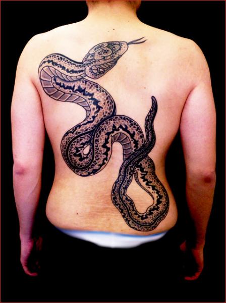 ลายสักงูหลัง6