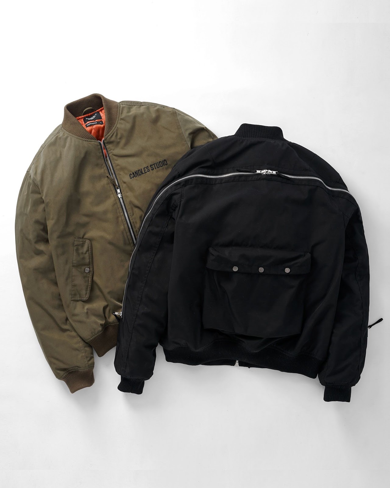 Candles Back Zip Bomber Jacket