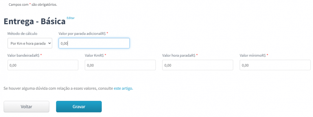 Configuração Machine