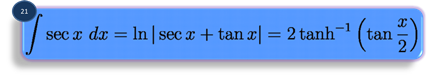 integration formula