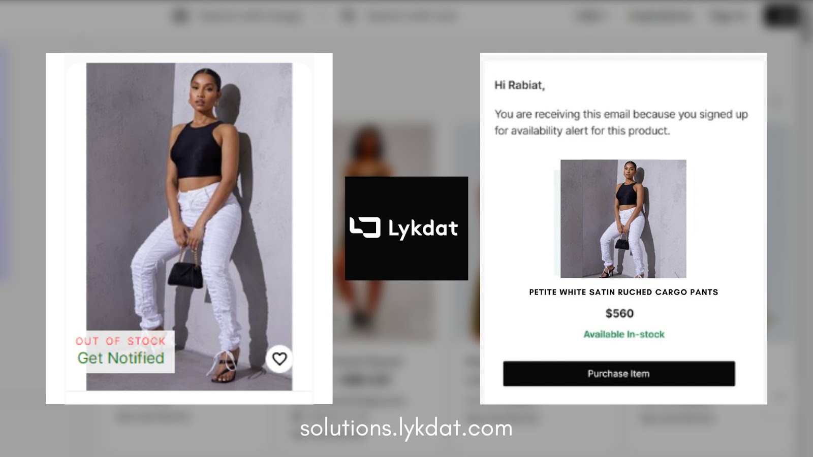 Back-In-Stock Product Alerts by Lykdat