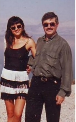 Дмитрий Скигин с супругой в Израиле, 1995