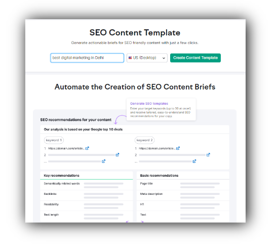 SEO Content template