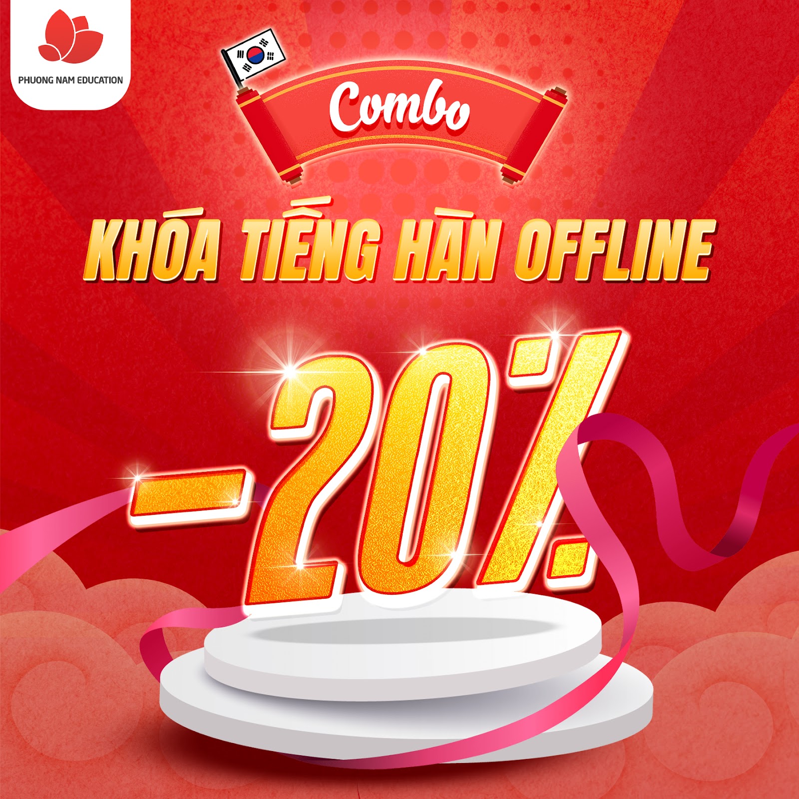  Khóa tiếng Hàn offline giảm 20%