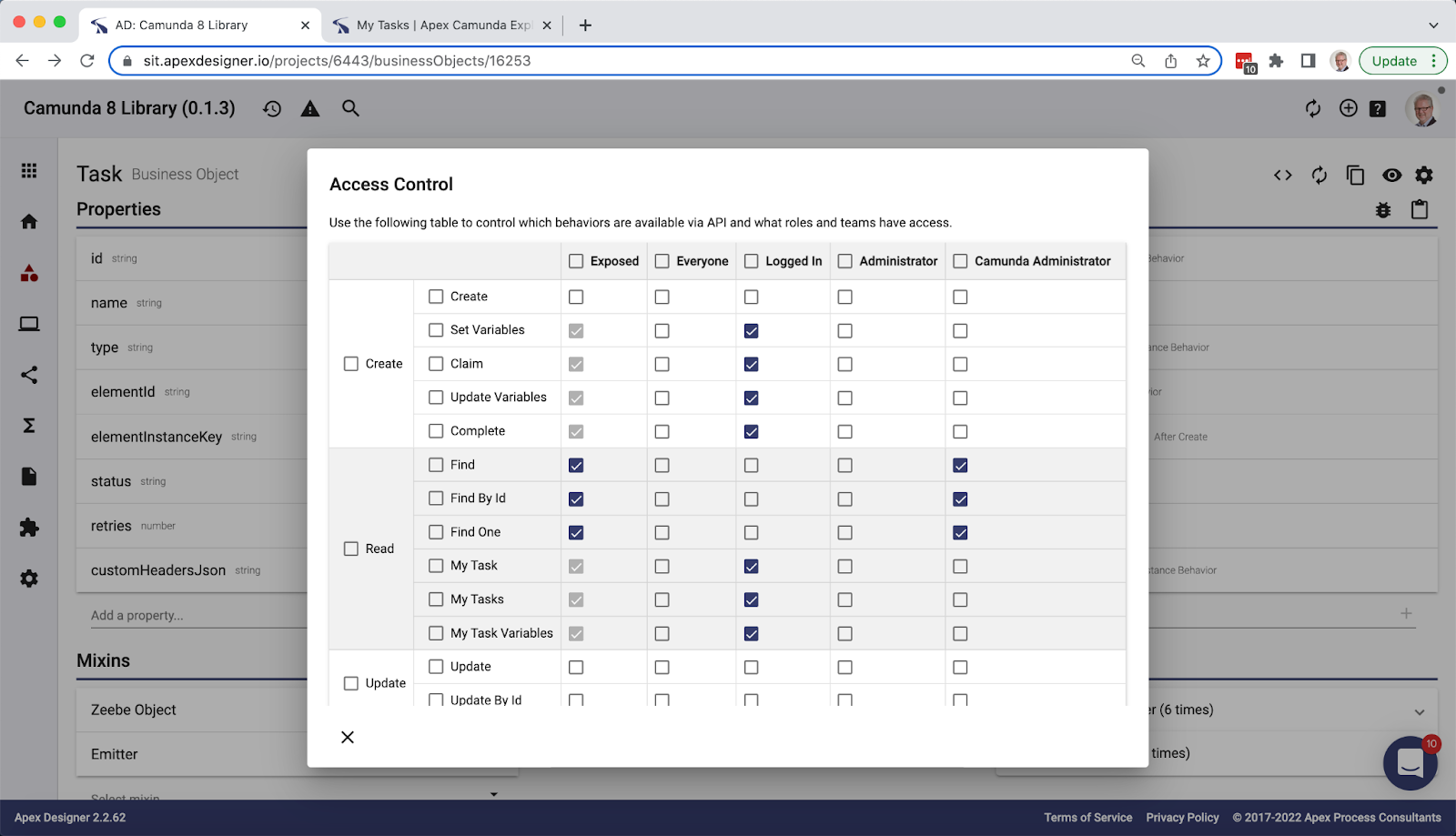 Apex Camunda Explorer Version 14