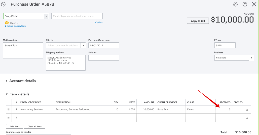 Open Purchase Order v2