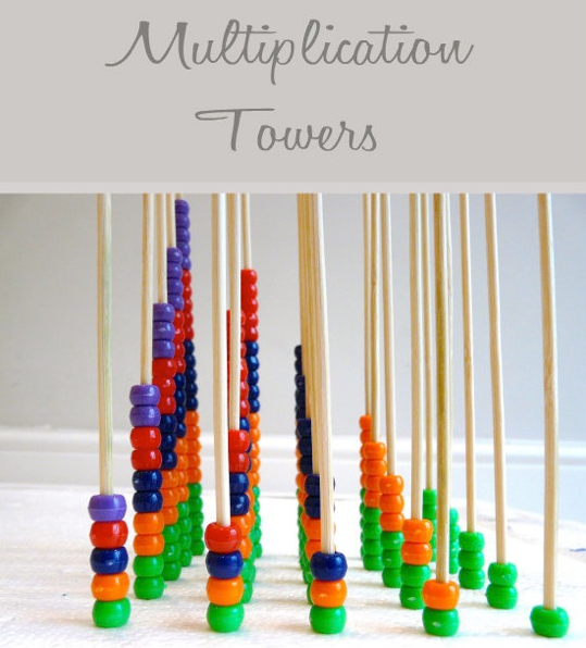 Playing with the Lego Multiplication Tower in Navigating by Joy 3D Teaches You something