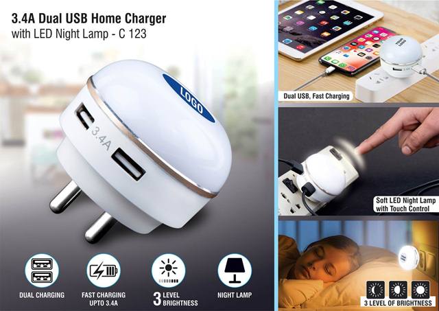 Dual USB Home Chargers