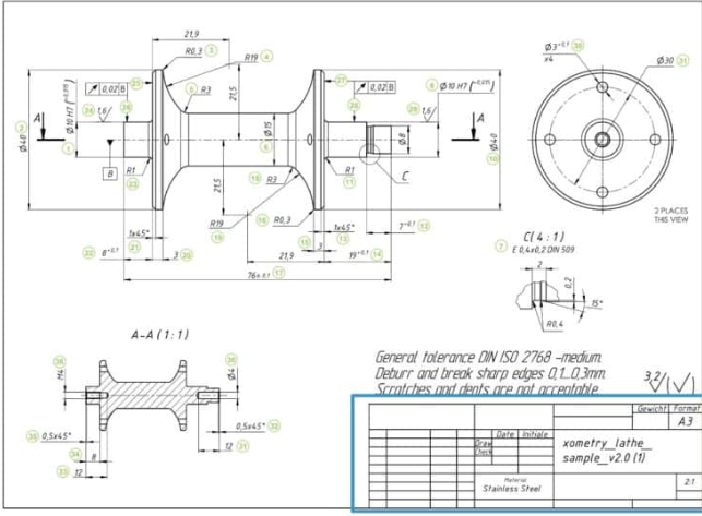 Các phần của bản vẽ kỹ thuật 