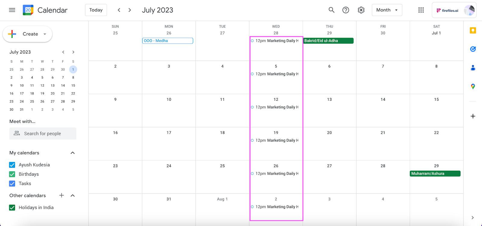 How to cancel Google Calendar event - Recurring Google events