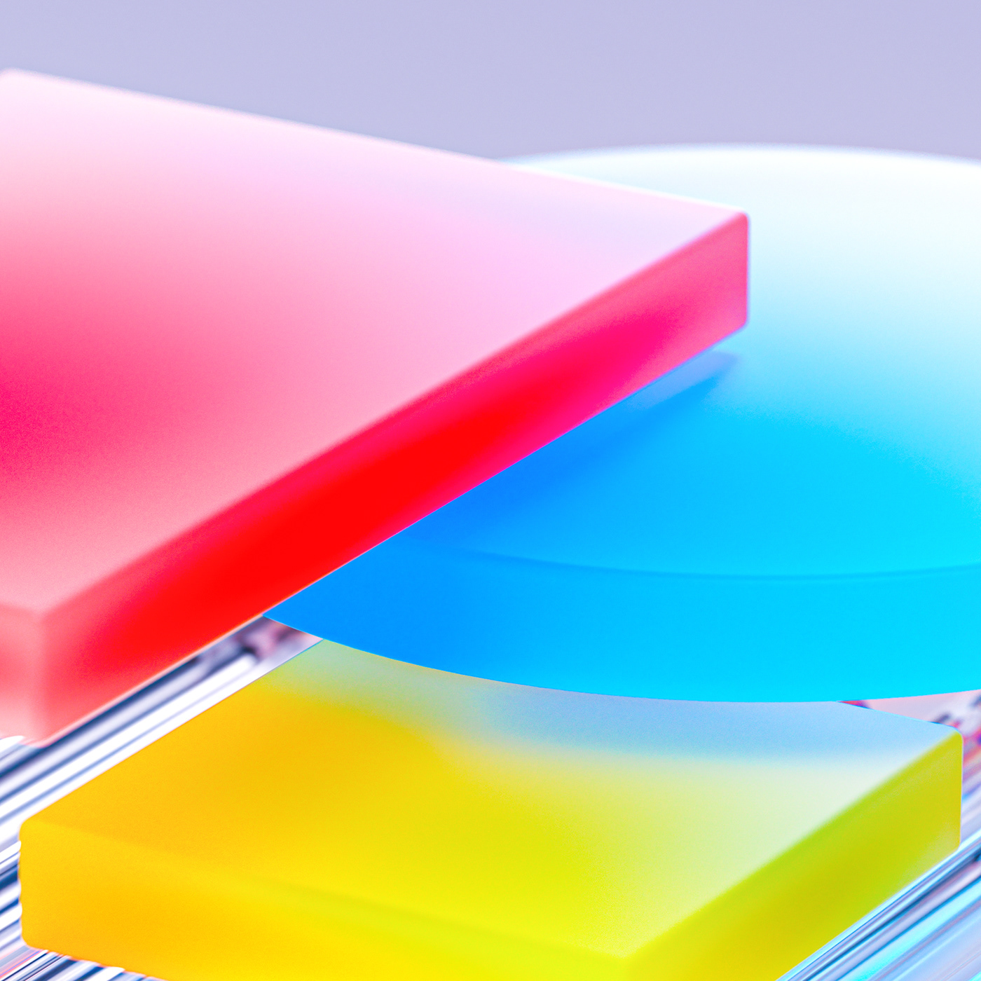 bauhaus color glass gradient refraction