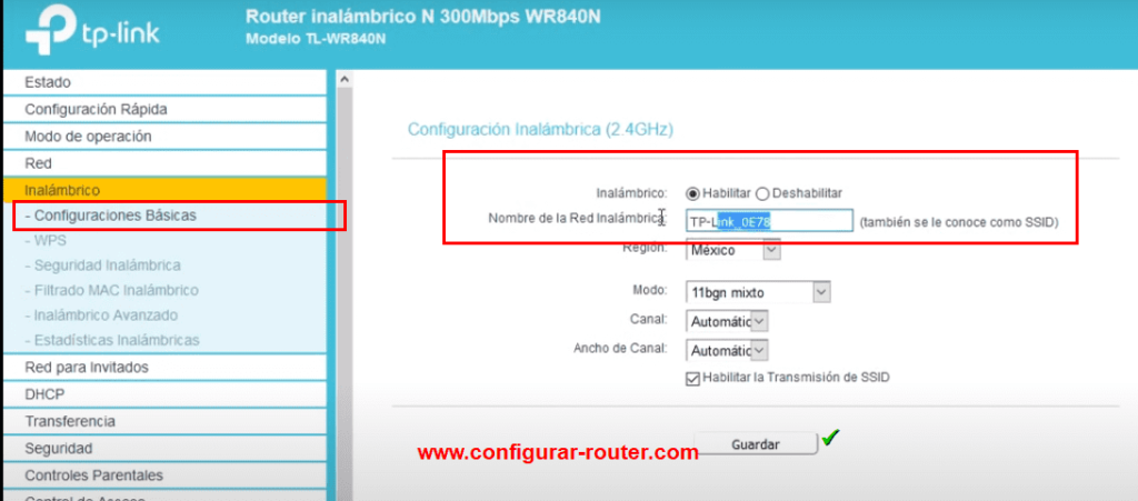 cambiar nombre wifi tp-link